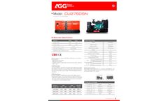 AGG - Model CU275D5N-50HZ - Diesel Generator Set - Brochure