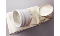 Nomex / Aramid Filter Cloth Dust Collection Filter Fire Retardant Needle Felt Filter Bag