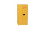 EAGLE - Model 1962 - Flammable Liquid Safety Storage Cabinet, 60 Gal. Yellow, Two Door, Manual Close (Standard 60)