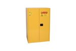 EAGLE - Model 9010 - Flammable Liquid Safety Storage Cabinet, 90 Gal. Yellow, Two Door, Self Close
