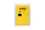 EAGLE - Model 1924 - Flammable Liquid Safety Storage Cabinet, 12 Gal. Yellow, One Door, Self Close