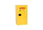 EAGLE - Model 1945 - Flammable Liquid Safety Storage Cabinet, 45 Gal. Yellow, Sliding Self-Close