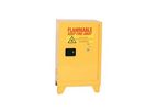 EAGLE - Model 1906LEGS - Tower Safety Cabinet, 16 Gal. Yellow, One Door, Manual Close