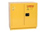 EAGLE - Model 1971 - Flammable Liquid Safety Storage Cabinet, 22 Gal. Yellow, Two Door, Manual Close