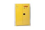 EAGLE - Model 4510LEGS - Tower Safety Cabinet, 45 Gal. Yellow, Two Door, Self Close
