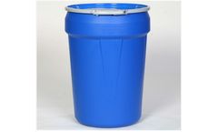 Eagle - Model 1601MB - Open Head Poly Drum, 30 Gal. Blue with Metal Lever-Lock Ring