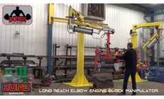 Aura Systems - Long Reach Elbow Engine Block Manipulator - Video