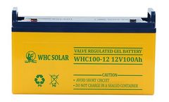 WHC Solar - Model WHC100-12 - Deep Cycle Agm Solar Gel Batttery 12V 100Ah