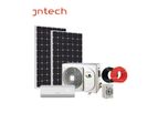 Jntech - Model JNSAC18000-V2 - 18000Btu Off Grid Dc Ac Solar Split Air Conditioner With Panels