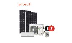 Jntech - Model JNSAC18000-V2 - 18000Btu Off Grid Dc Ac Solar Split Air Conditioner With Panels