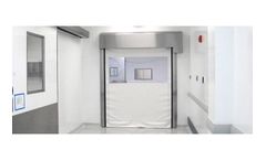 ASI Doors - Model 415 - GMP/FDA Compliant Fabric Clean Room Roll-Up Door