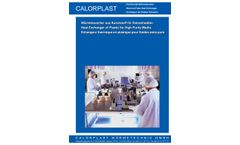 CALORPLAST - Plastic Shell and Tube Heat Exchanger - Brochure