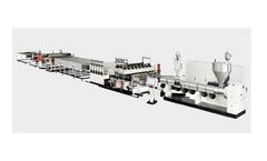 HES - Model S3-120 and SJ-100 - PC, PP, PE  Plastic Hollow Plate/Board Extrusion Line