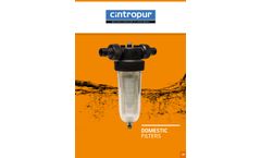 CINTROPUR - Model SL 160 3/4 - Compact Water Filter - Brochure