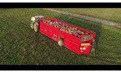 Livestock trailer for sheep. Livestock trailer with a double bottom for larger sheep capacity. - Video