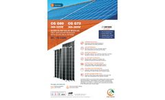 Contendre - Model G Series - Multicrystalline Solar Module - Brochure
