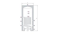Videira - Vertical Floor Standing (Single Heat Exchanger) Indirect High Gain Tank