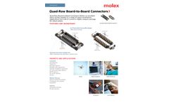 Quad-Row Board-to-Board Connectors
