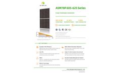 Anhui - Model ASM78P 605-625 Series - N-Type Solar Panel - Brochure