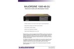 Majorpower - Model MAJORSINE1000-48-2U - Rackmount Inverter with Utility Bypass Function - Brochure