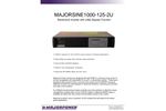 Majorpower - Model MAJORSINE1000-125-2U - Rackmount Inverter with Utility Bypass Function - Brochure