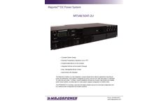  Majortel - Model MTS48/50AT-2U - DC Power System - Brochure