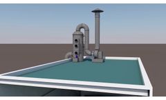 Exhaust gas scrubber 3D animation - Video