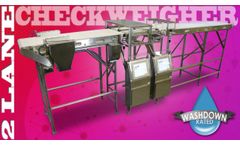 Elevated 2 Lane Checkweigher for Weighing Chicken Breasts In Motion! - Video
