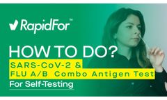 RapidFor SARS CoV 2 & FLU AB Combo Antigen Test - Video