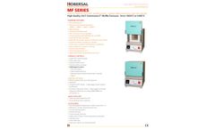 Hobersal - Model MF Series - Laboratory Muffle Furnace Machine - Brochure