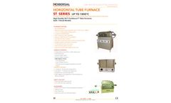 Hobersal - Model ST Series - Horizontal and Split Tube Furnace up to 1100C - Brochure
