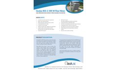 Geolux - Model RSS-2-300 W - High-Precision Non-Contact Open Channel Flow Meter - Brochure