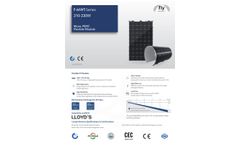 Solar Panel Mono PERC Flexible PV Module - Technical Data Sheet