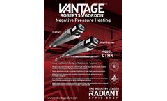 Roberts-Gordon VANTAGE - Model CTHN - Negative Pressure Radiant Heater - Brochure