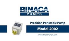 Model 2002 - Precision Peristaltic Pump - Binaca Pumps - Video