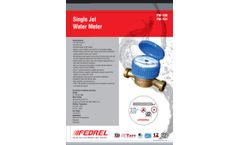 Single Jet Water Meter Fm 100 - Brochure