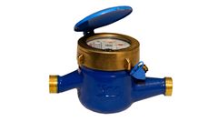 Model FM-105 - Multi Jet Water Flow Meter-Brass Cover With Superior Insert