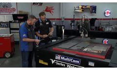 Motorhead Garage - MultiCam/KMT Waterjet Segment 3 - Video