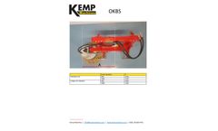 Kemp - Model OKBS - Single Weed Brush Fixed - SpecSheet
