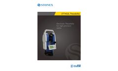 Stonex - 2Inch Electronic High Accuracy Theodolite - Brochure
