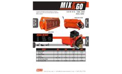 Eterra Spec Sheet Mix and Go Concrete Mixer Skid Steer Attachment - Brochure