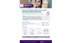 SAFElife Fentanyl - Model FTY - Liquid & Powder Drug Test Strip - Brochure