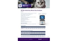 PETlife - Model XQ-101 - Veterinary Blood Gas Analyzer - Brochure