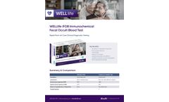 WELLlife - Model iFOB - Immunochemical Fecal Occult Blood Test Kit - Brochure