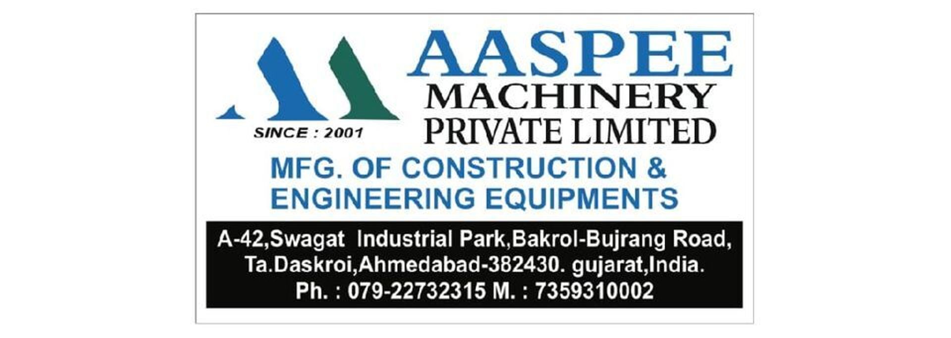 Aaspee Machinery Pvt Ltd