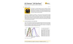 Sglux - Model UV-Surface - Radiometric UV Sensor for Calibration and Reference Measurement - Brochure