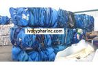 HDPE Scrap For Sale - Model HDPE blue regrind - high-density polyethylene (HDPE) drum scrap
