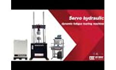 HST JB / T9379-2002 Electro-hydraulic Servo Fatigue Testing Machine operation video - Video