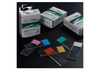 JSHD - Plain Color Frosted Adhesive Microscope Slides
