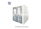 Zhisheng - Model CAS-2000D-2 - Low-Noise Cleanroom Air Shower With Automated Operation For Passing Materials And Cart , Powder Coated Steel